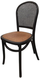 Dining Chair Black Chinese Oak
