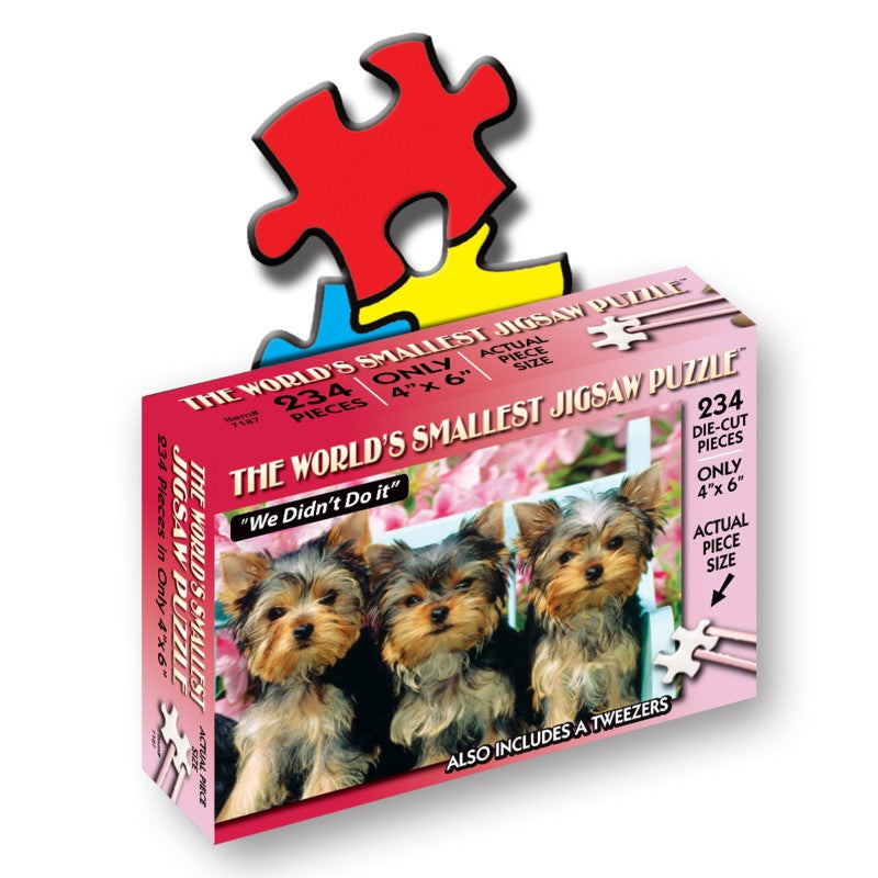 WORLD'S SMALLEST Jigsaw Puzzle - WE DIDN'T DO IT (234pcs)