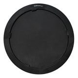 BLACK OAK & GOLD ROUND MIRROR - VENEER/MDF (50 x 50 x 4cm)
