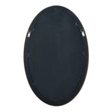 OAK OVAL MIRROR - VENEER/MDF (55 x 85 x 5cm)