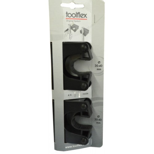 Toolflex Tool Holder 30-40mm for organizing tools, featuring a flexible grip and easy wall mounting for efficient storage.