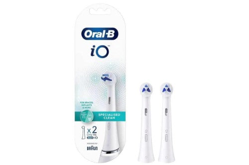 Electric Toothbrush Refill - Oral B iO REFILL 2PK Specialised Clean WHITE (TG-2)