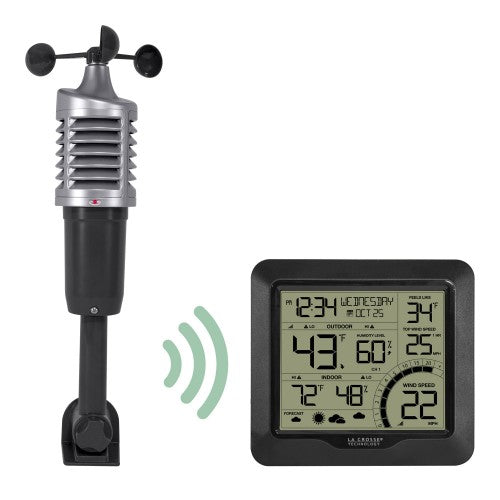 Indoor - Outdoor Digital Weather Station with Wind Speed