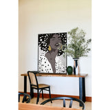 DINING CHAIR - CAPRI RATTAN WEAVE in ELM (BLACK)