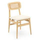 DINING CHAIR w/ BOUCLE DINING CHAIR - BOSTON ELM (NATURAL)