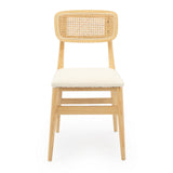 DINING CHAIR w/ BOUCLE DINING CHAIR - BOSTON ELM (NATURAL)