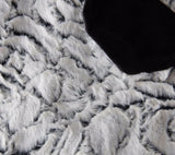 Rose Design Fur Throw