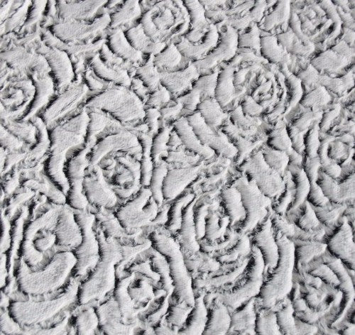 Rose Design Fur Throw