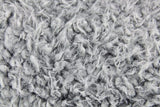 White Ends On Black Faux Sheep Throw