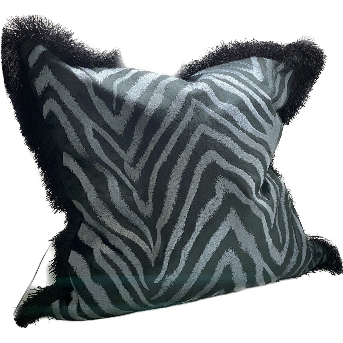 Cushion Cover - Oasis Hand Embroided (Black)