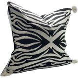 Cushion Cover - Oasis Hand Embroided 1 (Black/White)