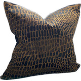 Cushion Cover - Oasis Hand Embroided (Copper/Black)