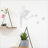 Wall Art - Tinkerbell 2 with Stars (Glitter Finish)