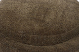 OTTOMAN - LUNA OLIVE W/ REVERSIBLE ASH WOODEN TRAY (49 x 49 x 41cm)