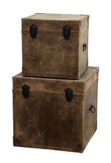 Trunks - Vintage Leather (Set Of 2)