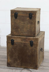 Trunks - Vintage Leather (Set Of 2)