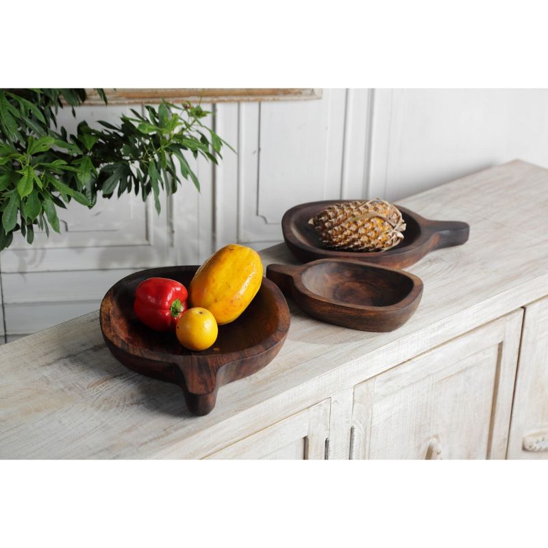FRUIT TRAYS (Dark Wood)