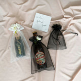 Organza Bag White Pack of 10. 15x24cmH.
