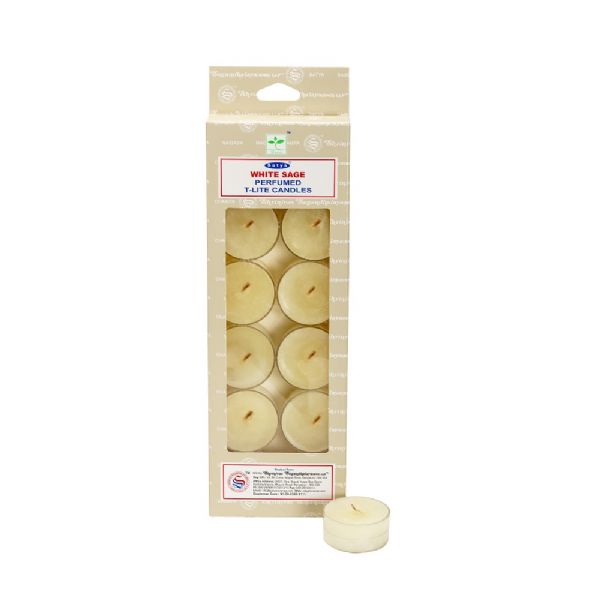 Satya White Sage Tealight Candles