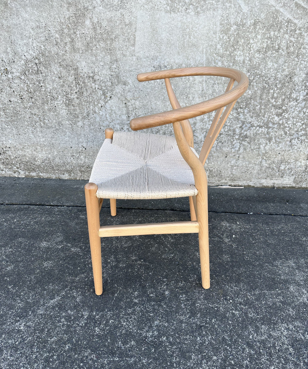 WISHBONE CHAIR - NATURAL/White (78cm)
