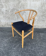WISHBONE CHAIR - NATURAL/BLACK (78cm)
