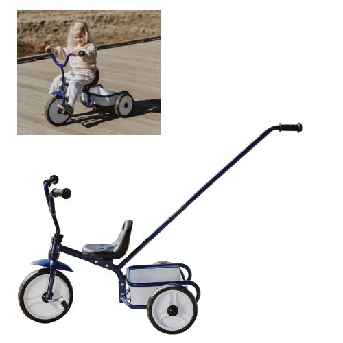 Tri-ang 2.0 Tuff Trike w Push Bar - Blue