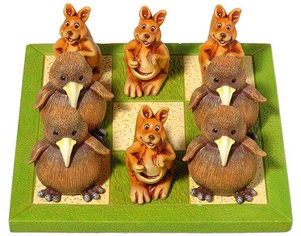 Tic Tac Toe / Noughts & Crosses - Kiwi vs Kangaroo