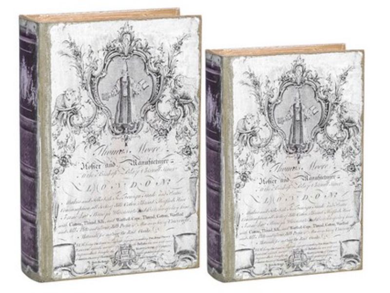 BOOK BOXES (Set of 2)