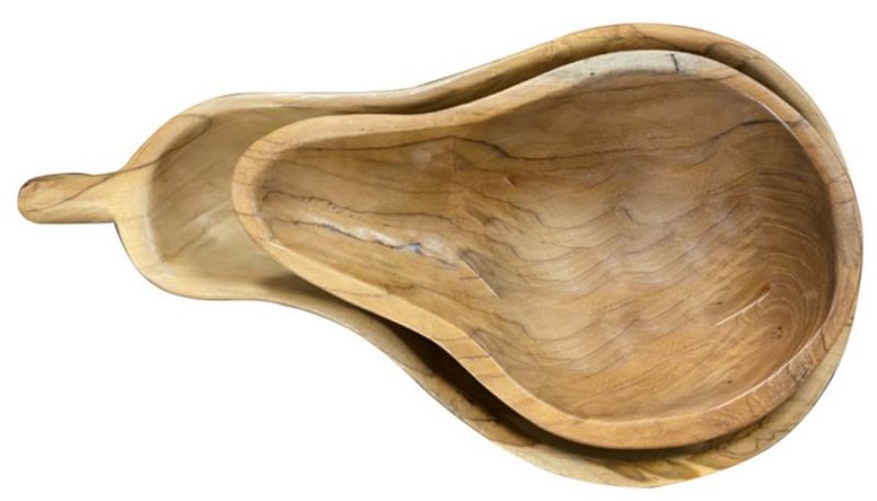 Gourd Bowl - Teak (Set Of 2)