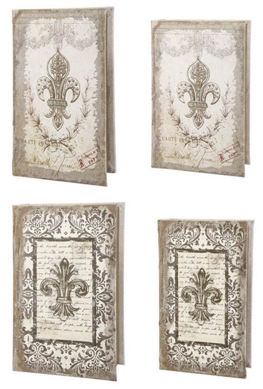 Book Boxes - 27cm (Set Of 4 Assorted)