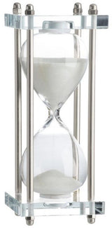 Hourglass - Siver/White (20.5cm)