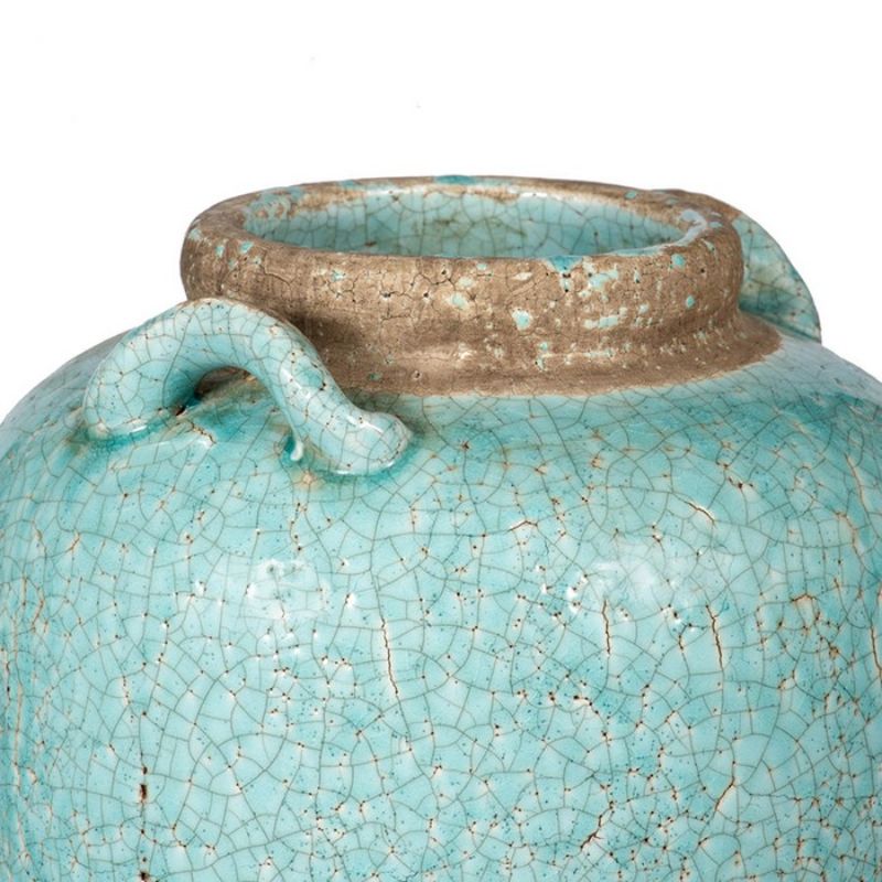 VASE - CANDIA CERAMIC TURQUOISE (35.5cm)