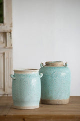 VASE - CANDIA CERAMIC TURQUOISE (35.5cm)