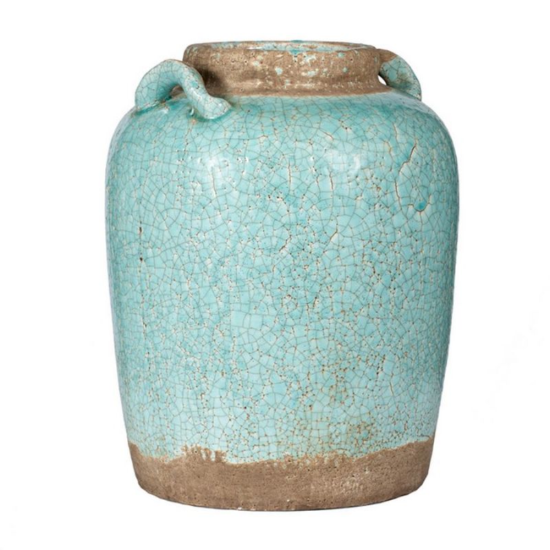 VASE - CANDIA CERAMIC TURQUOISE (35.5cm)