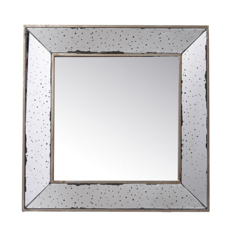 FRAMED MIRROR - Glass/MDF (46CM)