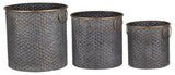 PLANTER POTS - Metal (Set of 3)