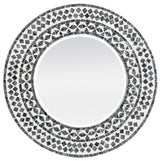 ROUND MIRROR - CAPIZ (61cm)