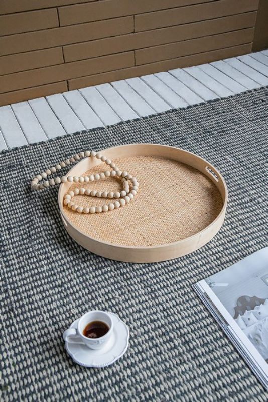 TRAY - RATTAN Natural (50cm)