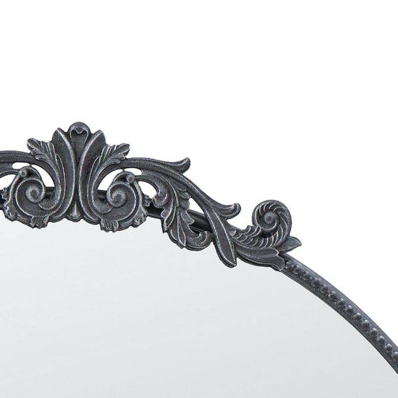 ROUND MIRROR - BLACK METAL (97.8cm)