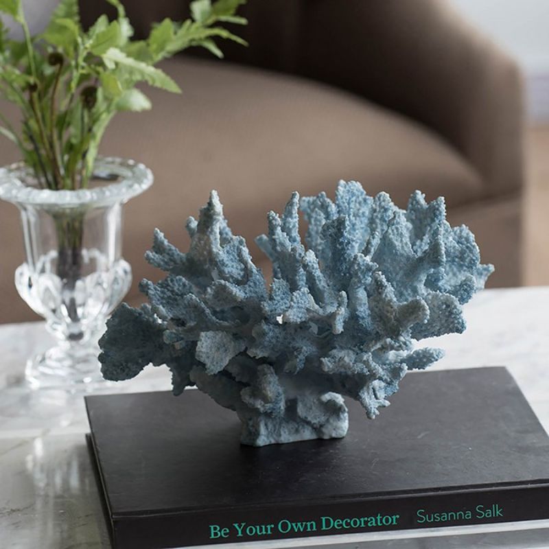 Ornament - BLUE FAUX CORAL (25cm)