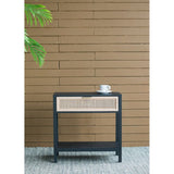 BEDSIDE TABLE - BOHEMIAN BLACK/NATURAL (55cm)