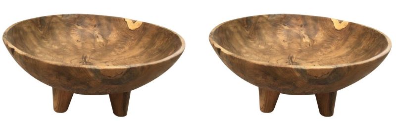 TEAK BOWL - 30cm (SET of 2)