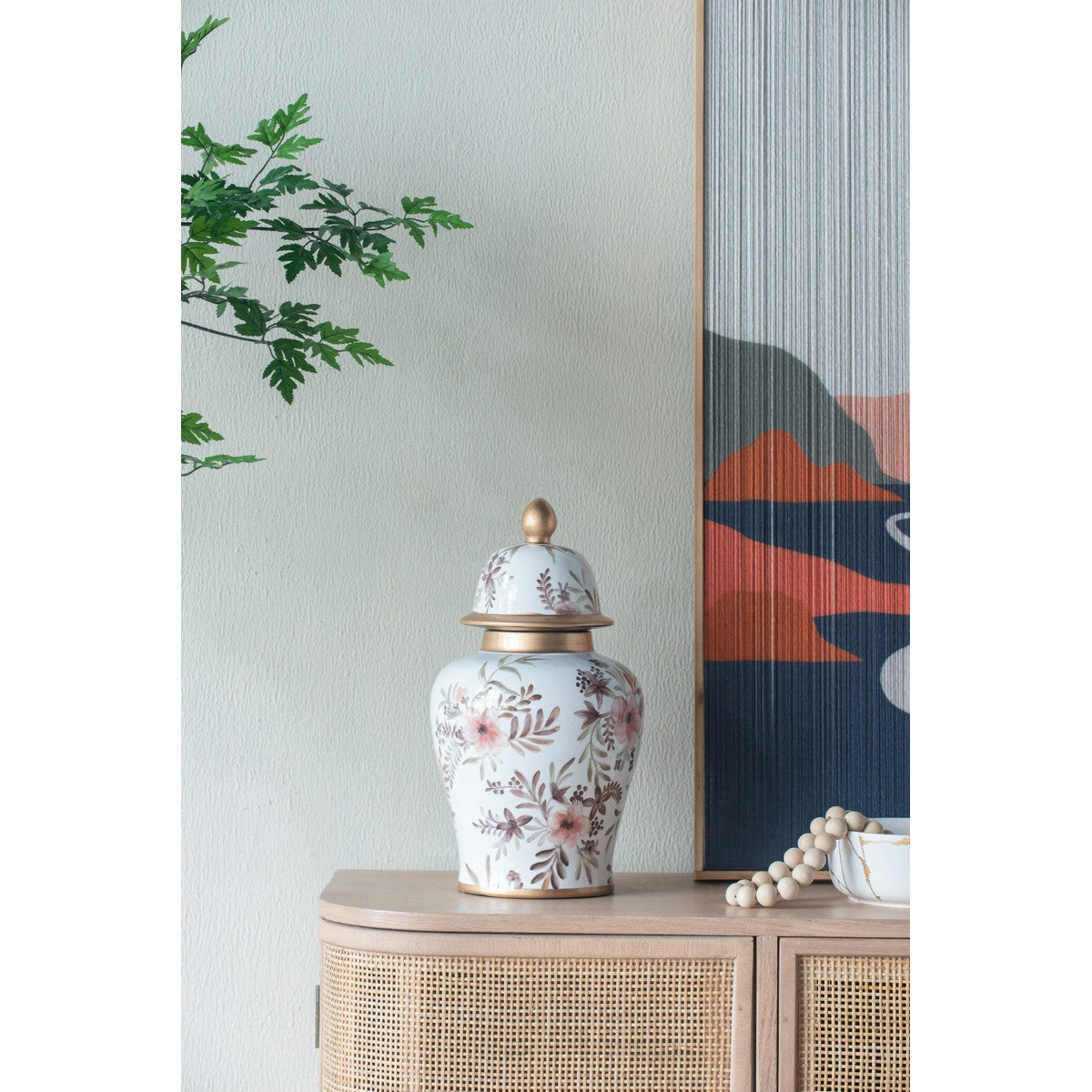 GINGER JAR - Floral (35.5cm)