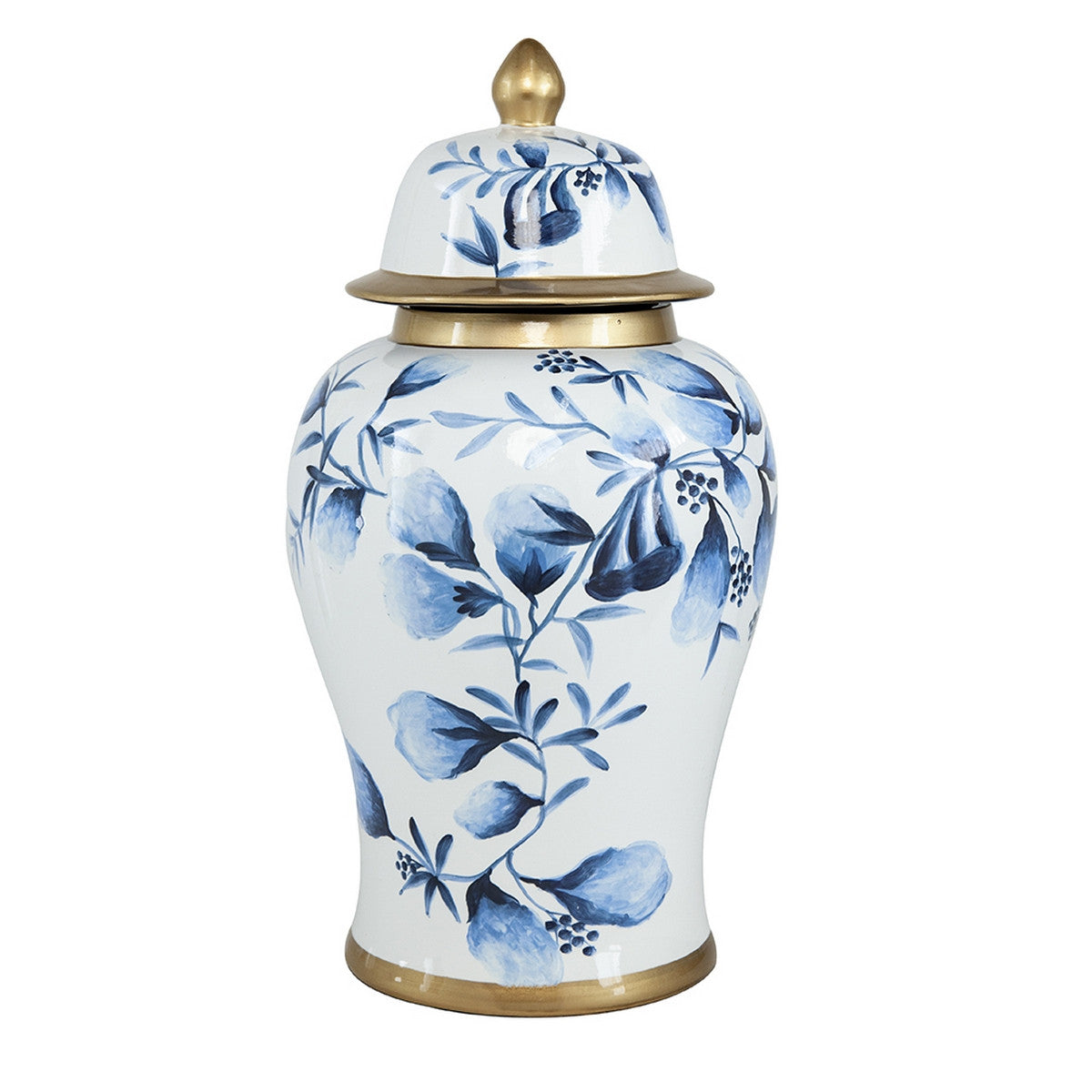 GINGER JAR - Floral Blue (45cm)