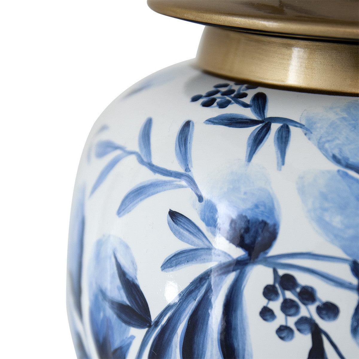 GINGER JAR - Floral Blue (45cm)