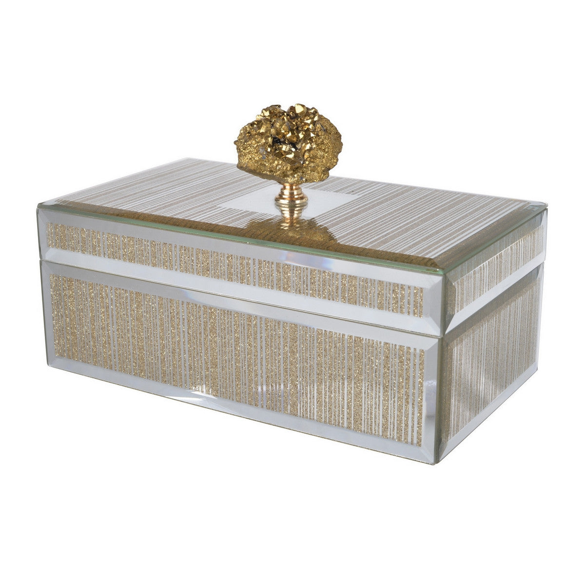 JEWELLERY BOX - GLASS (21.5cm)