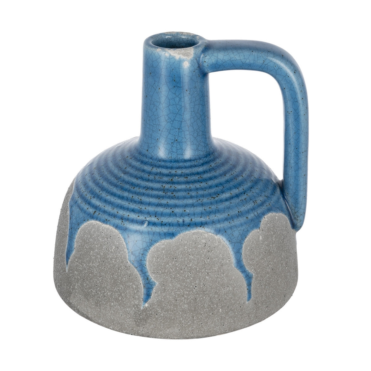 CERAMIC VASE - Blue (16.5cm)