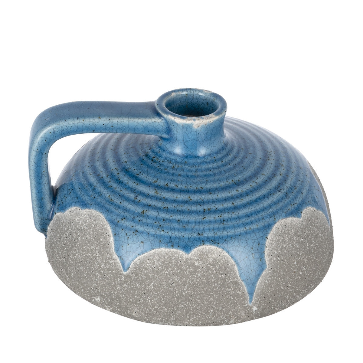 CERAMIC VASE- Blue (18.5cm)