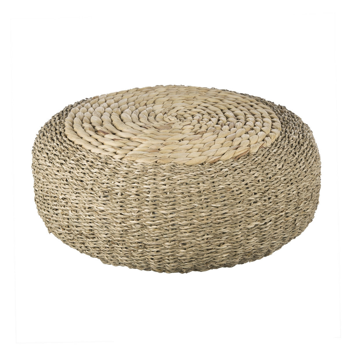 FOOT STOOL / POOF - WATER HYACINTH (41CM)