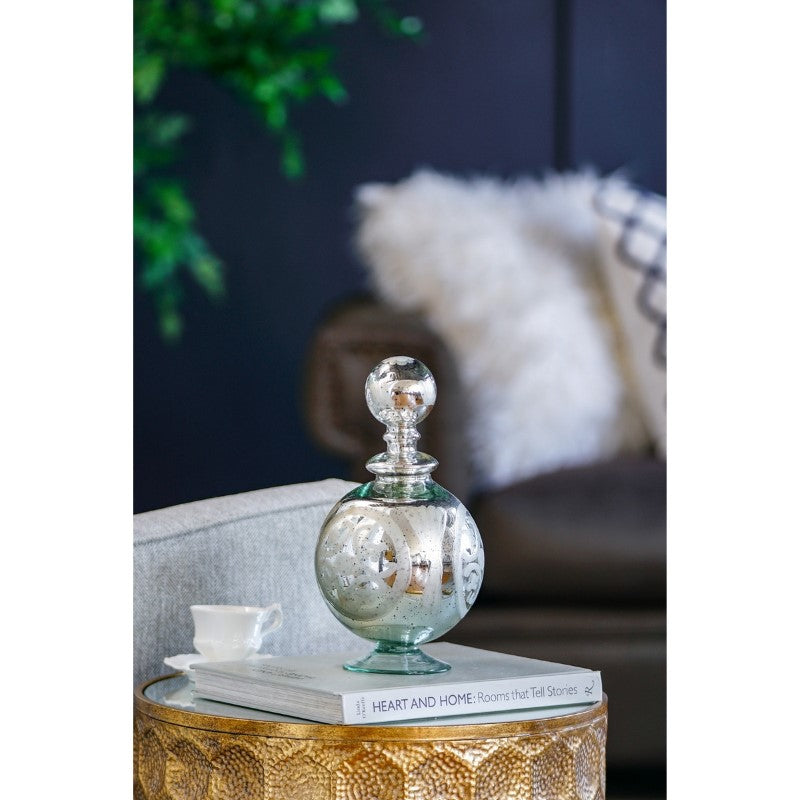 VASE - ANTIQUE MIRRORED (15 x 28cm)